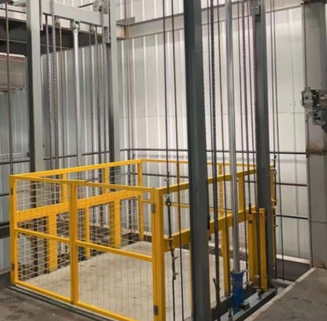 海伦导轨式升降机一般加工周期