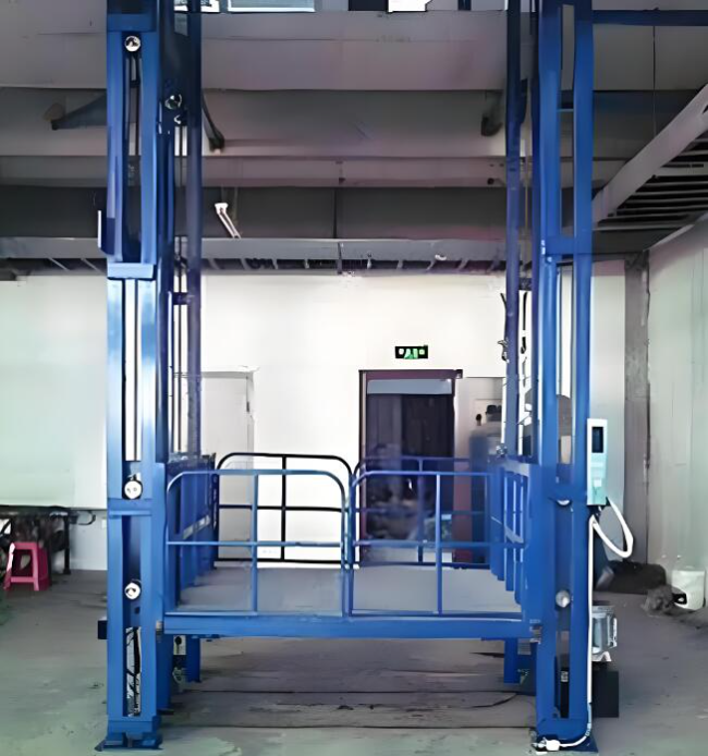 海伦导轨式升降货梯